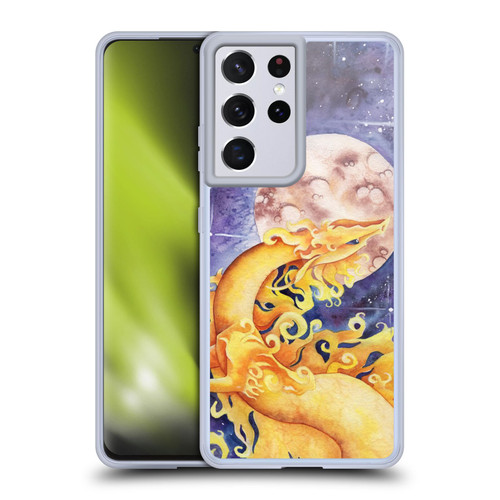 Carla Morrow Dragons Golden Sun Dragon Soft Gel Case for Samsung Galaxy S21 Ultra 5G