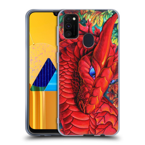 Carla Morrow Dragons Red Autumn Dragon Soft Gel Case for Samsung Galaxy M30s (2019)/M21 (2020)