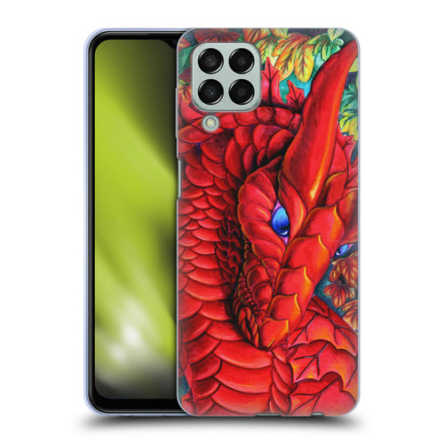 Carla Morrow Dragons Red Autumn Dragon Soft Gel Case for Samsung Galaxy M33 (2022)