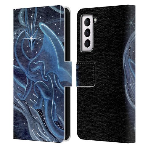 Carla Morrow Dragons I Shall Guide You Leather Book Wallet Case Cover For Samsung Galaxy S21 5G