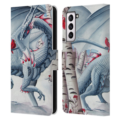 Carla Morrow Dragons Lady Of The Forest Leather Book Wallet Case Cover For Samsung Galaxy S21 5G