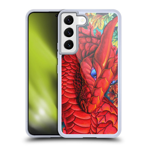 Carla Morrow Dragons Red Autumn Dragon Soft Gel Case for Samsung Galaxy S22 5G