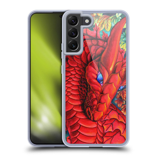 Carla Morrow Dragons Red Autumn Dragon Soft Gel Case for Samsung Galaxy S22+ 5G