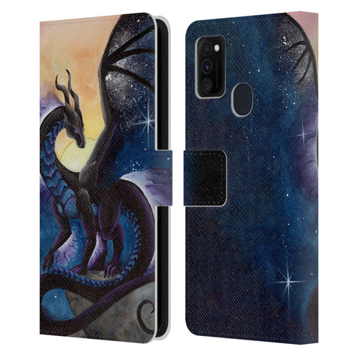 Carla Morrow Dragons Nightfall Leather Book Wallet Case Cover For Samsung Galaxy M30s (2019)/M21 (2020)