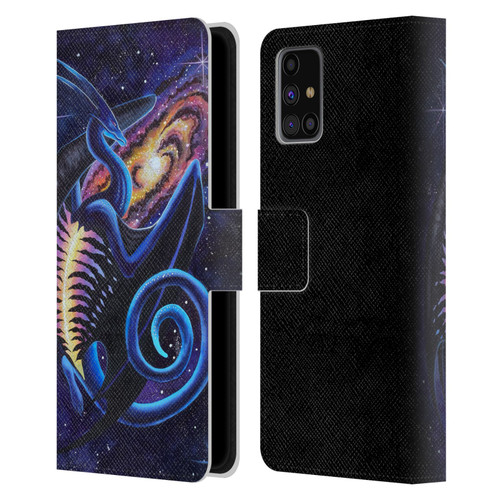Carla Morrow Dragons Galactic Entrancement Leather Book Wallet Case Cover For Samsung Galaxy M31s (2020)