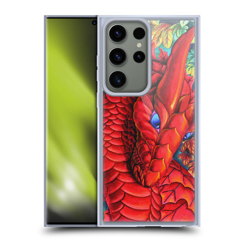 Carla Morrow Dragons Red Autumn Dragon Soft Gel Case for Samsung Galaxy S23 Ultra 5G