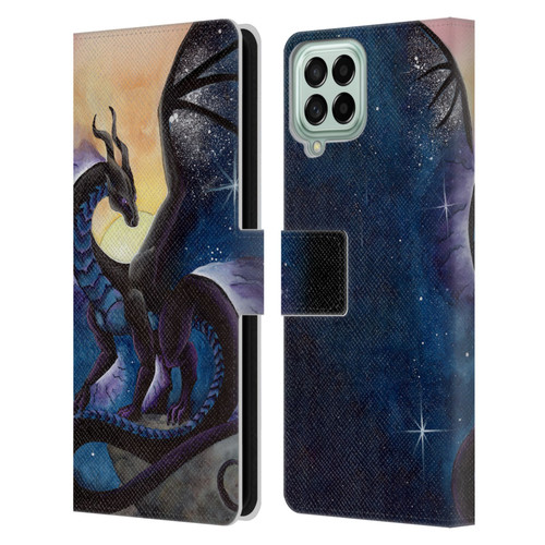 Carla Morrow Dragons Nightfall Leather Book Wallet Case Cover For Samsung Galaxy M53 (2022)