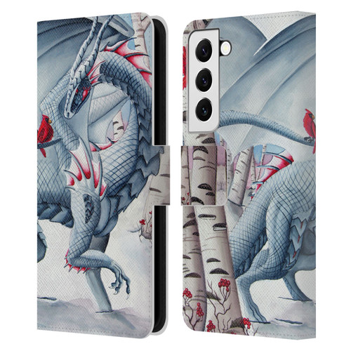 Carla Morrow Dragons Lady Of The Forest Leather Book Wallet Case Cover For Samsung Galaxy S22 5G