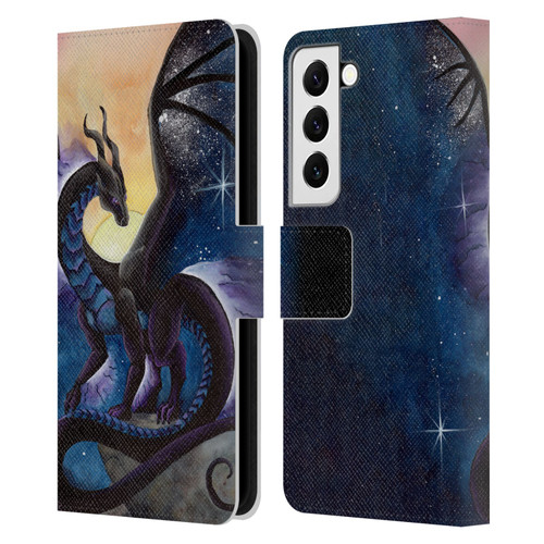 Carla Morrow Dragons Nightfall Leather Book Wallet Case Cover For Samsung Galaxy S22 5G