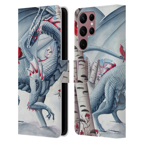 Carla Morrow Dragons Lady Of The Forest Leather Book Wallet Case Cover For Samsung Galaxy S22 Ultra 5G