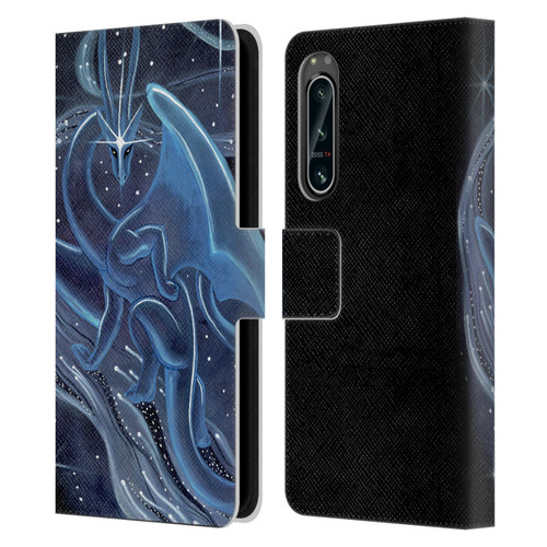 Carla Morrow Dragons I Shall Guide You Leather Book Wallet Case Cover For Sony Xperia 5 IV