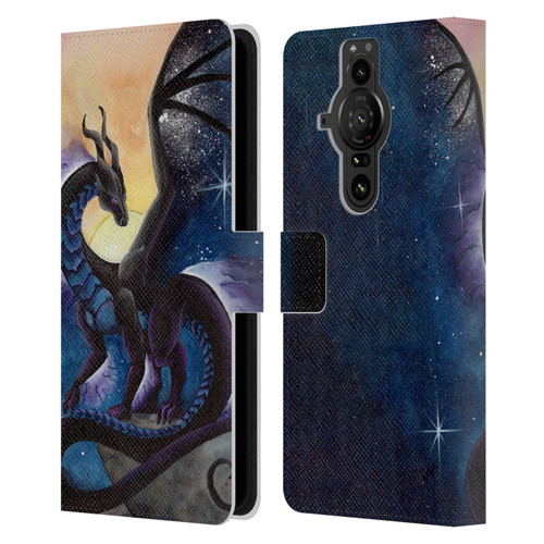 Carla Morrow Dragons Nightfall Leather Book Wallet Case Cover For Sony Xperia Pro-I