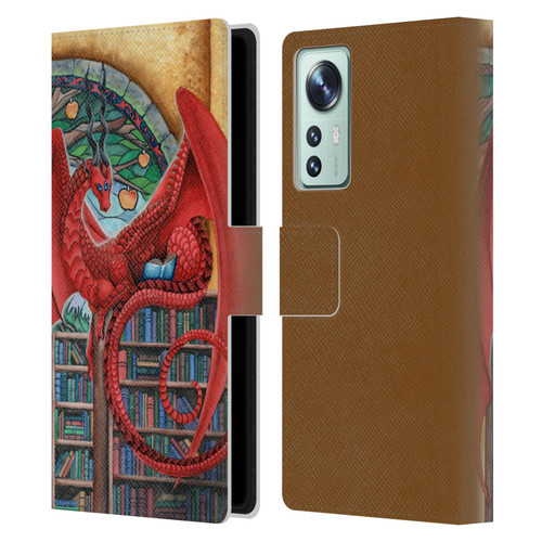 Carla Morrow Dragons Gateway Of Knowledge Leather Book Wallet Case Cover For Xiaomi 12