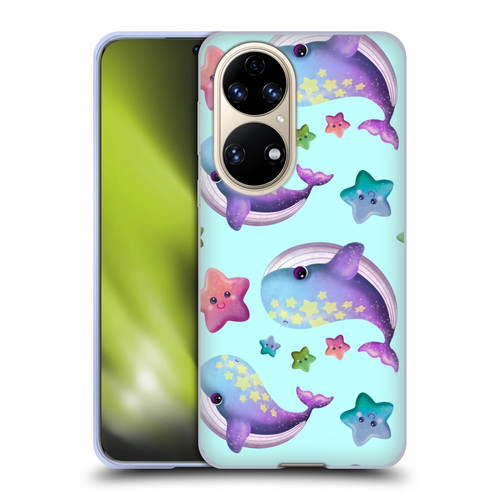 Carla Morrow Patterns Whale And Starfish Soft Gel Case for Huawei P50