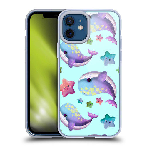 Carla Morrow Patterns Whale And Starfish Soft Gel Case for Apple iPhone 12 / iPhone 12 Pro