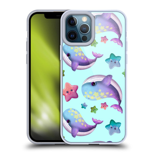 Carla Morrow Patterns Whale And Starfish Soft Gel Case for Apple iPhone 12 Pro Max