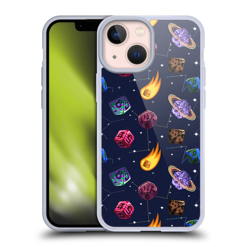 Carla Morrow Patterns Colorful Space Dice Soft Gel Case for Apple iPhone 13 Mini