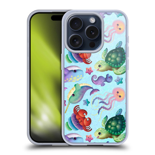 Carla Morrow Patterns Sea Life Soft Gel Case for Apple iPhone 15 Pro