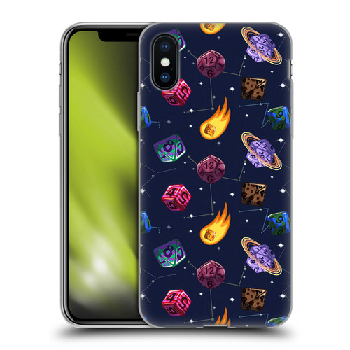 Carla Morrow Patterns Colorful Space Dice Soft Gel Case for Apple iPhone X / iPhone XS