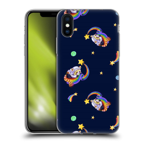 Carla Morrow Patterns Red Panda Soft Gel Case for Apple iPhone X / iPhone XS