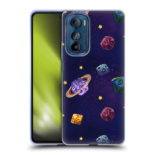 Carla Morrow Patterns Dice Numbers Soft Gel Case for Motorola Edge 30