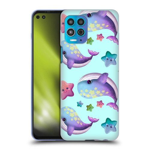 Carla Morrow Patterns Whale And Starfish Soft Gel Case for Motorola Moto G100