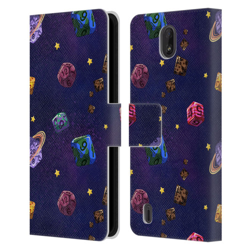 Carla Morrow Patterns Dice Numbers Leather Book Wallet Case Cover For Nokia C01 Plus/C1 2nd Edition