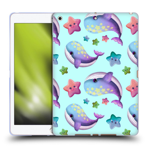 Carla Morrow Patterns Whale And Starfish Soft Gel Case for Apple iPad 10.2 2019/2020/2021
