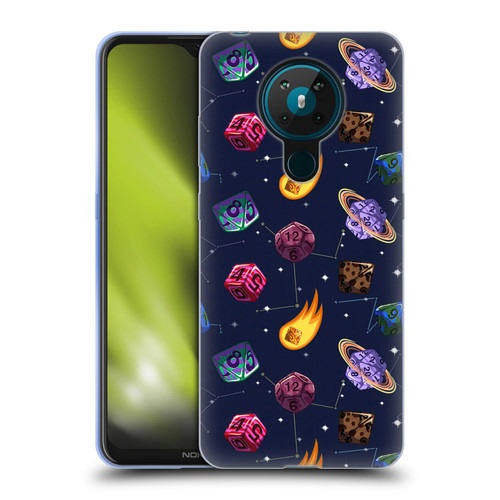 Carla Morrow Patterns Colorful Space Dice Soft Gel Case for Nokia 5.3