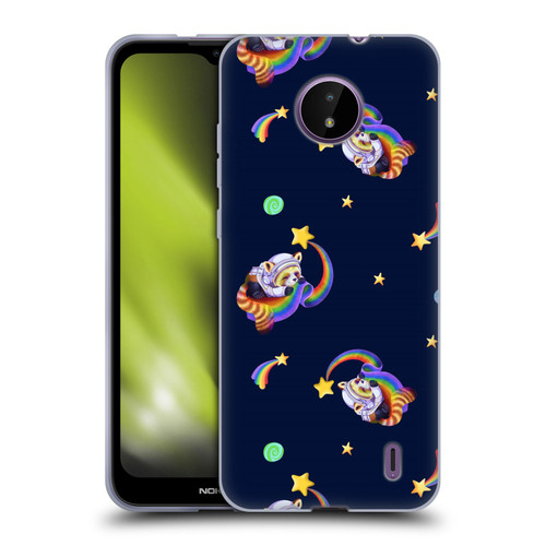 Carla Morrow Patterns Red Panda Soft Gel Case for Nokia C10 / C20
