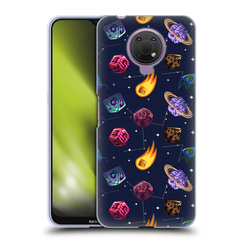 Carla Morrow Patterns Colorful Space Dice Soft Gel Case for Nokia G10