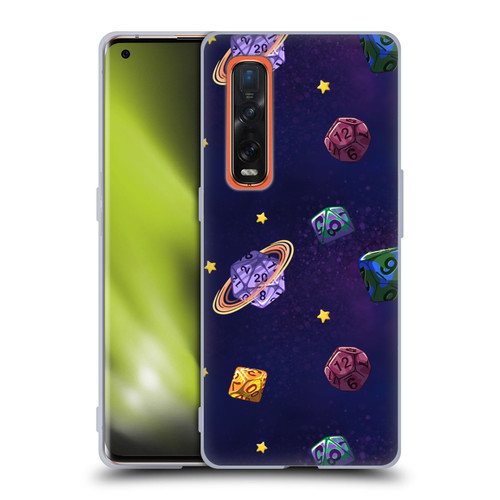 Carla Morrow Patterns Dice Numbers Soft Gel Case for OPPO Find X2 Pro 5G