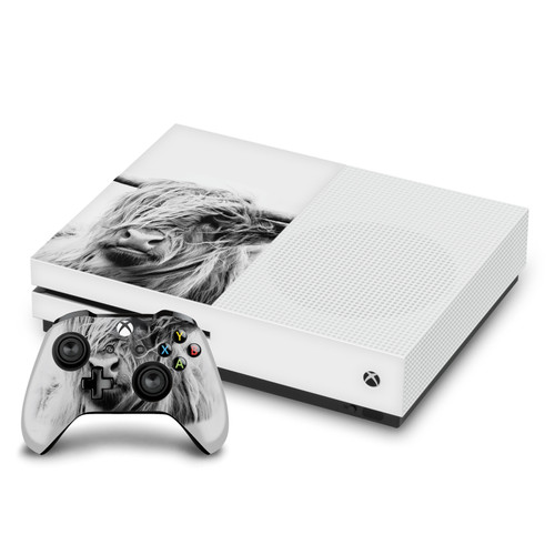 Dorit Fuhg Art Mix Portrait Of Highland Vinyl Sticker Skin Decal Cover for Microsoft One S Console & Controller