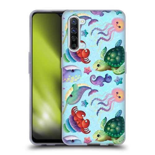 Carla Morrow Patterns Sea Life Soft Gel Case for OPPO Find X2 Lite 5G