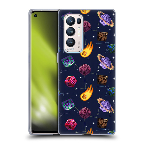 Carla Morrow Patterns Colorful Space Dice Soft Gel Case for OPPO Find X3 Neo / Reno5 Pro+ 5G