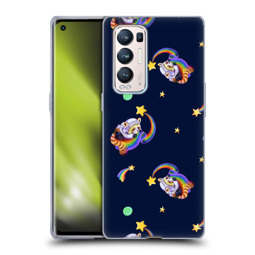 Carla Morrow Patterns Red Panda Soft Gel Case for OPPO Find X3 Neo / Reno5 Pro+ 5G