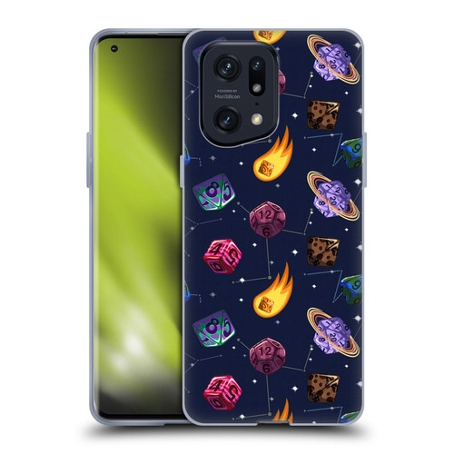 Carla Morrow Patterns Colorful Space Dice Soft Gel Case for OPPO Find X5 Pro