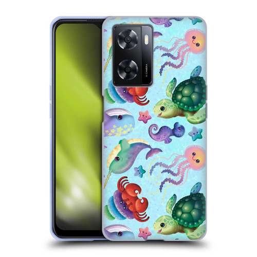 Carla Morrow Patterns Sea Life Soft Gel Case for OPPO A57s