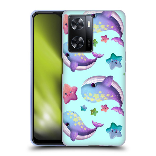 Carla Morrow Patterns Whale And Starfish Soft Gel Case for OPPO A57s
