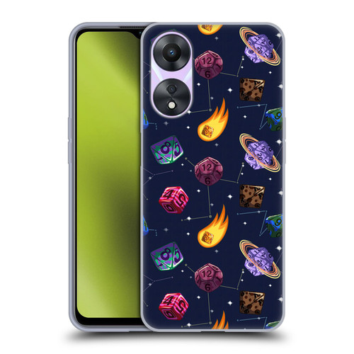 Carla Morrow Patterns Colorful Space Dice Soft Gel Case for OPPO A78 4G