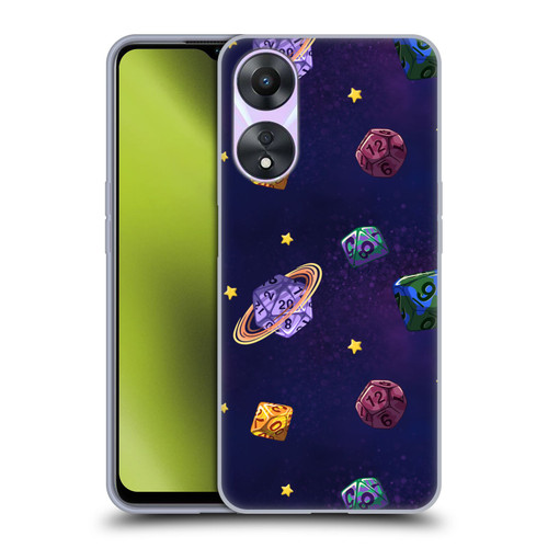 Carla Morrow Patterns Dice Numbers Soft Gel Case for OPPO A78 4G