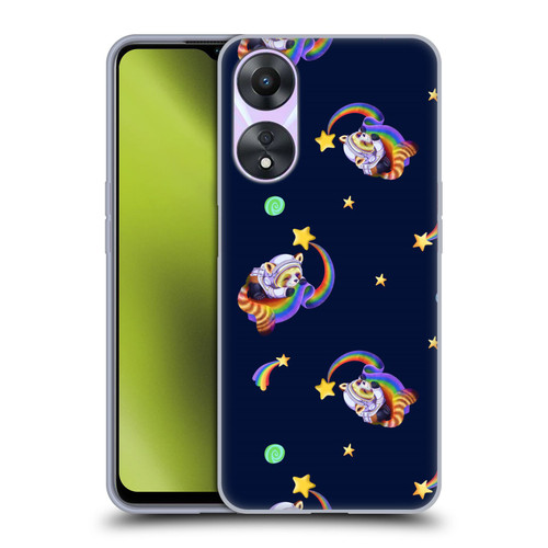 Carla Morrow Patterns Red Panda Soft Gel Case for OPPO A78 4G