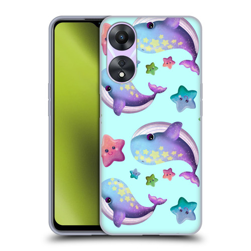 Carla Morrow Patterns Whale And Starfish Soft Gel Case for OPPO A78 4G
