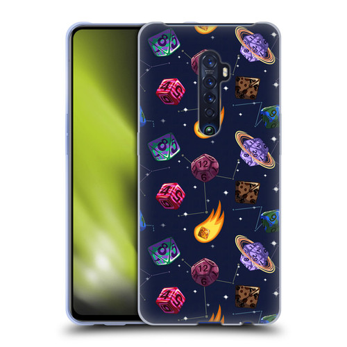 Carla Morrow Patterns Colorful Space Dice Soft Gel Case for OPPO Reno 2