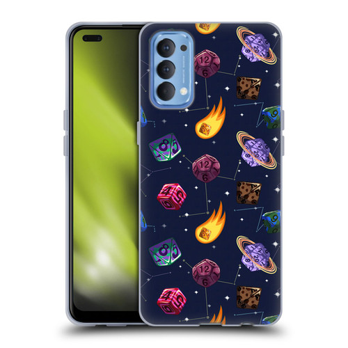 Carla Morrow Patterns Colorful Space Dice Soft Gel Case for OPPO Reno 4 5G