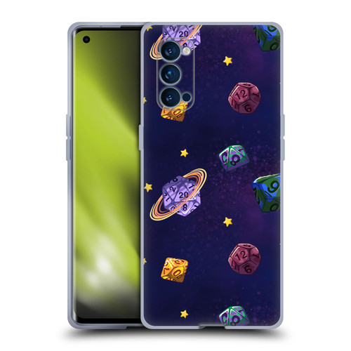 Carla Morrow Patterns Dice Numbers Soft Gel Case for OPPO Reno 4 Pro 5G