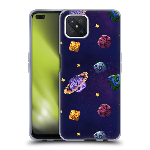 Carla Morrow Patterns Dice Numbers Soft Gel Case for OPPO Reno4 Z 5G