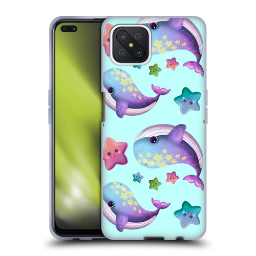 Carla Morrow Patterns Whale And Starfish Soft Gel Case for OPPO Reno4 Z 5G