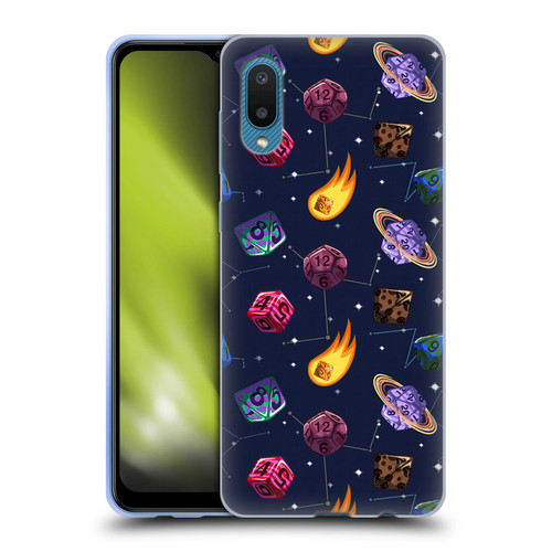 Carla Morrow Patterns Colorful Space Dice Soft Gel Case for Samsung Galaxy A02/M02 (2021)