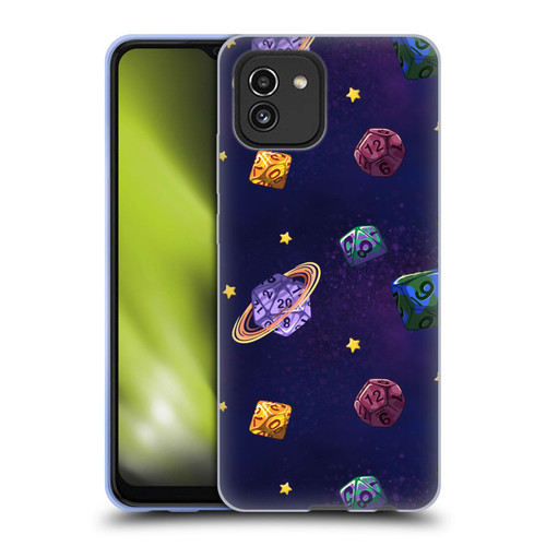 Carla Morrow Patterns Dice Numbers Soft Gel Case for Samsung Galaxy A03 (2021)